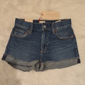 Alice + Olivia Classic Blue Jean Shorts